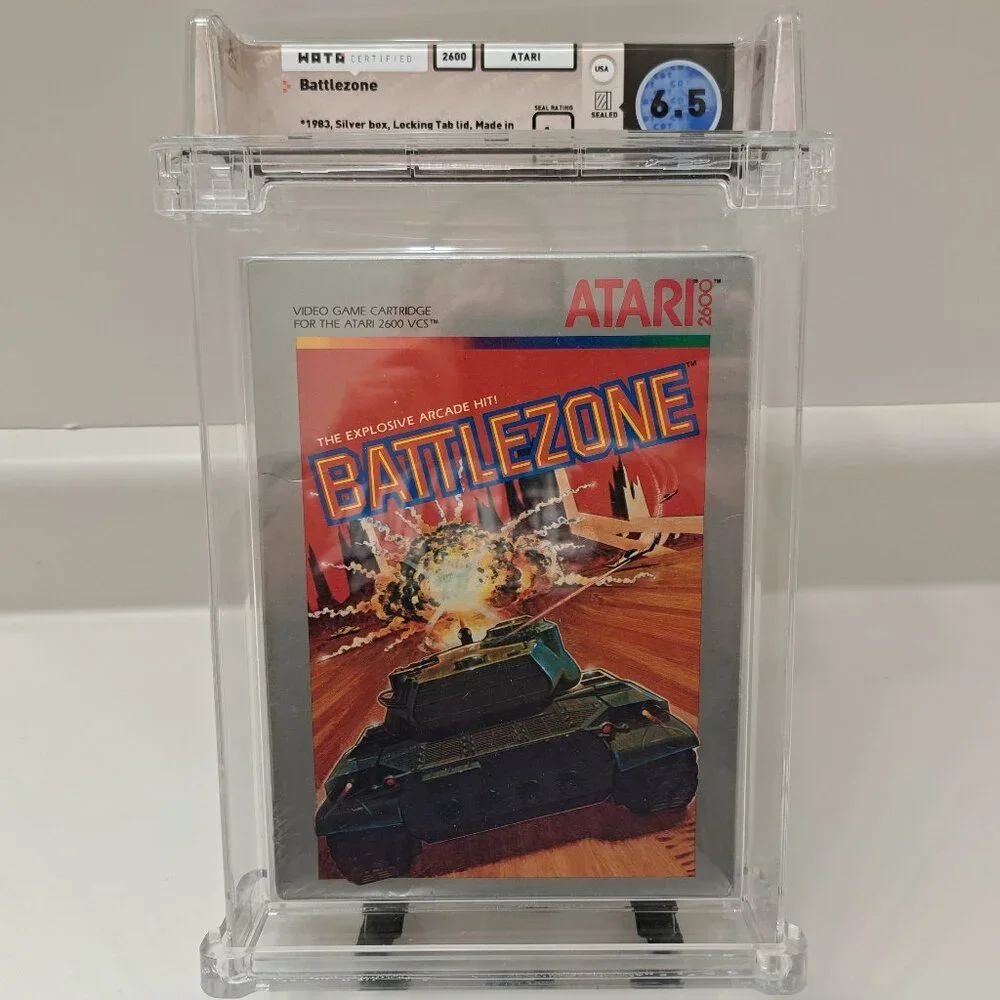 BATTLEZONE Video Game WATA Graded 6.5 💥 Brand New Factory Sealed Atari 2600